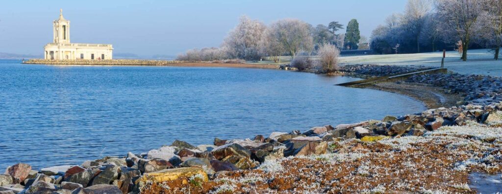 Frequently asked questions, Where is Rutland? Normanton Church Rutland Water Frost