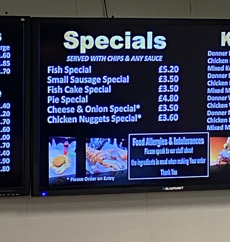 Oakham Fish Bar 3 Oakham fish bar menu - specials