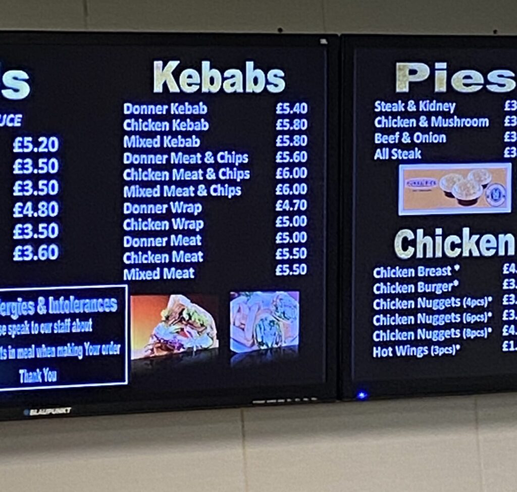 Oakham Fish Bar 5 Oakham fish bar menu - kebabs